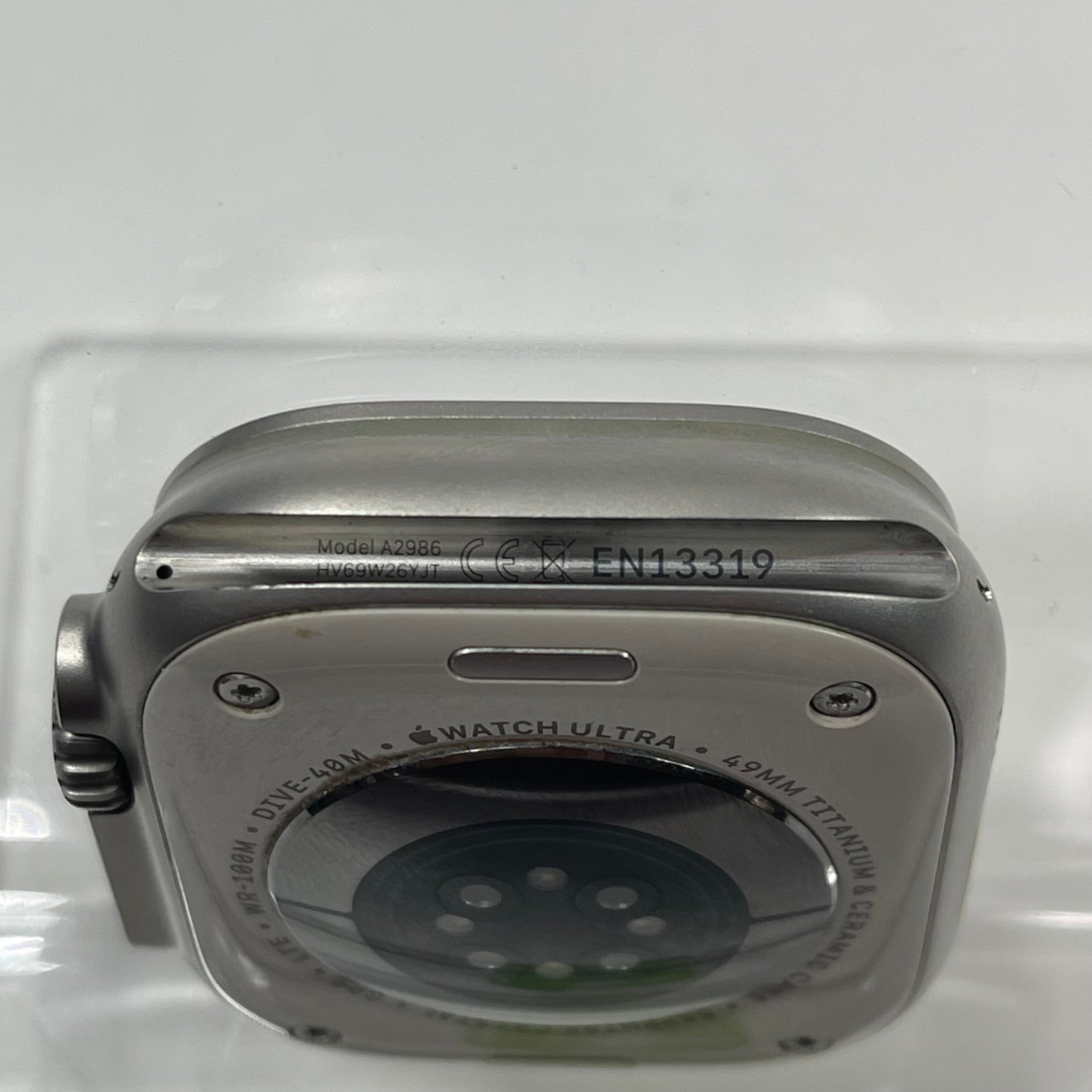 Unlocked Apple Watch Ultra 2 49MM Black Titanium Beige Nylon Band MREY3LW/A