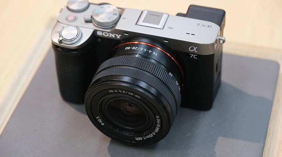 Mirrorless digital camera displayed at PayMore Kennesaw