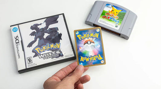 Video games displayed at PayMore Kennesaw counter