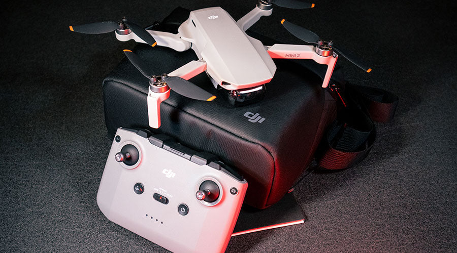 DJI drone displayed on counter at PayMore Kennesaw