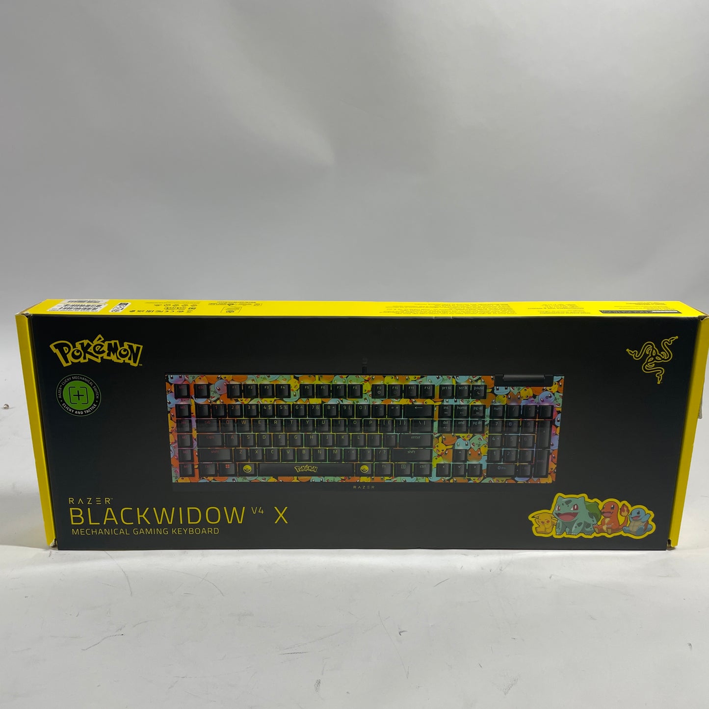 New Razer BlackWidow V4 X RZO3-04704200-R3M1 Wired Wired Keyboard Pokemon