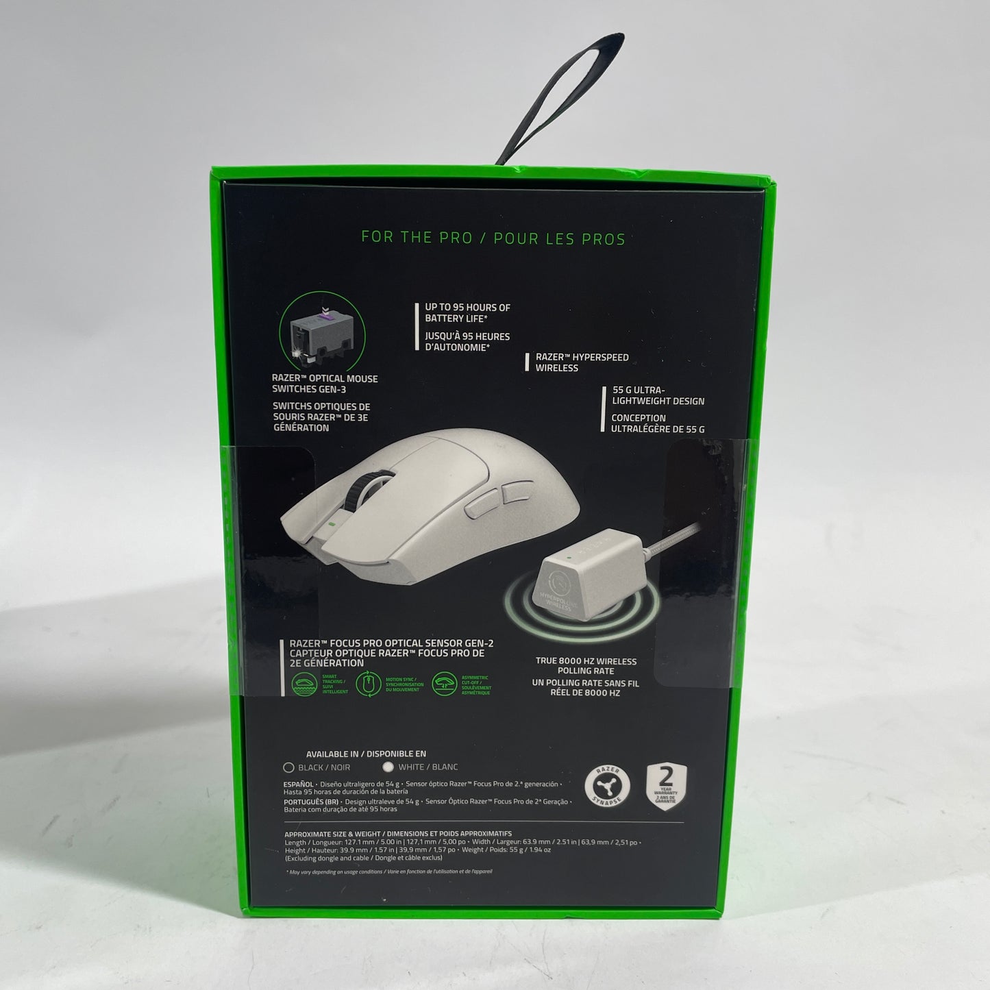 New Razer Viper v3 Pro MR0089 Wireless Wireless Mouse White