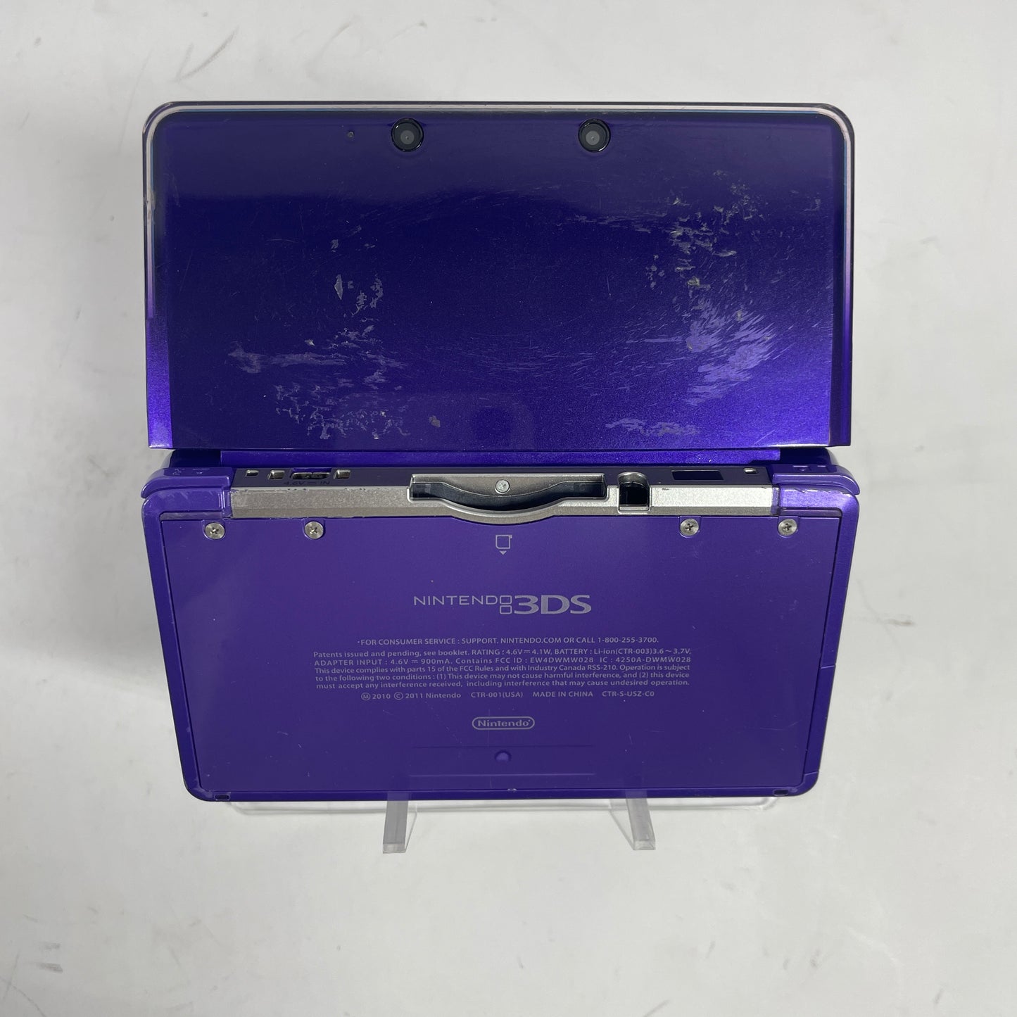 Nintendo 3DS Handheld Game Console Only CTR-001 Midnight Purple