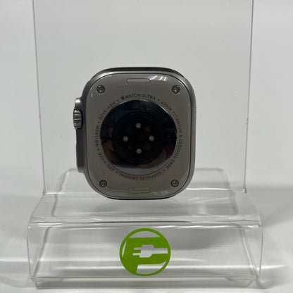 Unlocked Apple Watch Ultra 2 49MM Black Titanium Beige Nylon Band MREY3LW/A