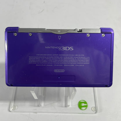 Nintendo 3DS Handheld Game Console Only CTR-001 Midnight Purple