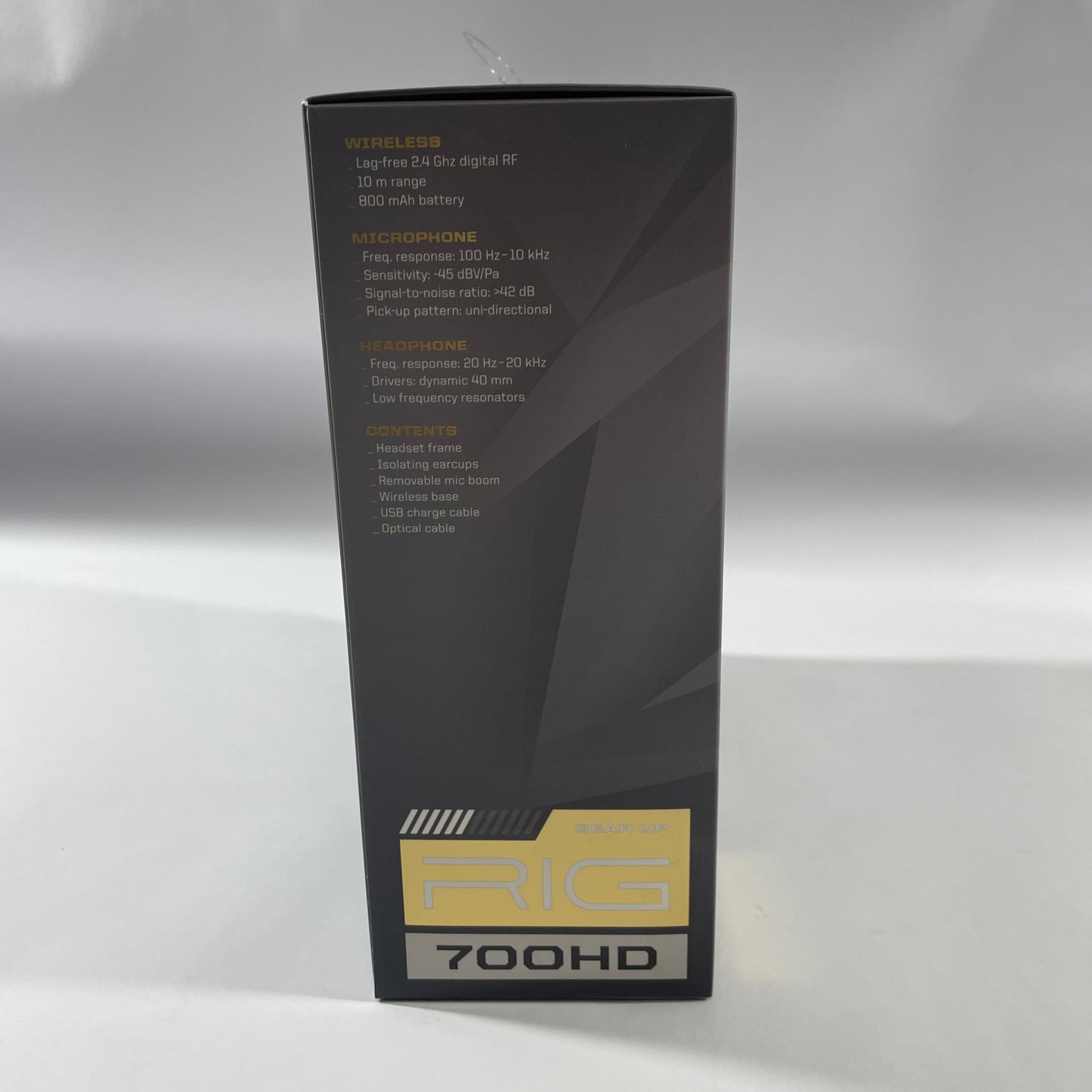 New Other RIG 700HD Wireless Over-Ear Bluetooth Headphones Black 211233-01