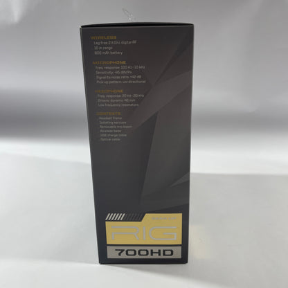 New Other RIG 700HD Wireless Over-Ear Bluetooth Headphones Black 211233-01