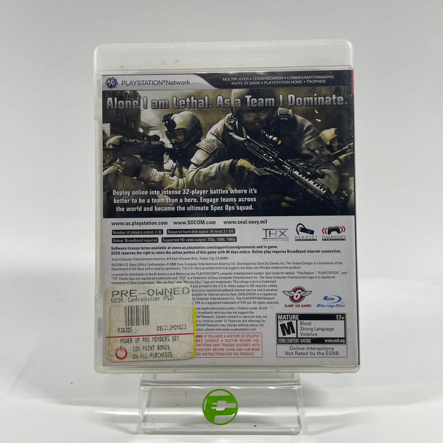 SOCOM Confrontation (Sony PlayStation 3 PS3, 2008)